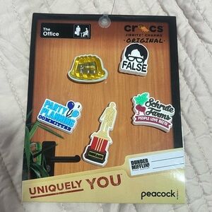 The office crocs jibbitz Original 5pack NEW